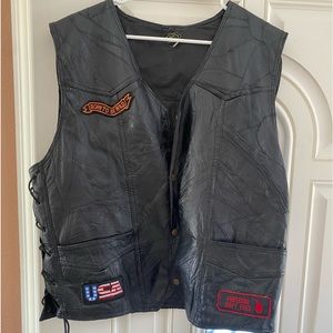 Canyon Creek genuine Leather vest